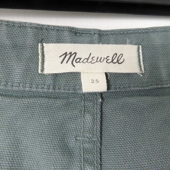 Madewell Pants Womens SZ 25 Emmet Wide Leg Crop High Rise Welt Pocket Baggy - Picture 10 of 11